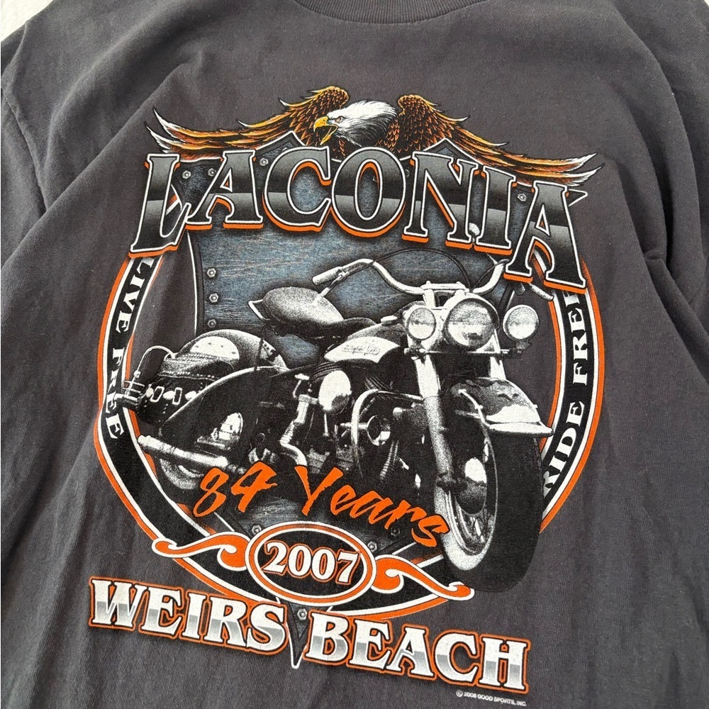 Vintage Laconia Weirs Beach 2007 motorcycle Good Sport Large Choppers